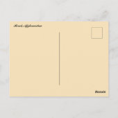 アフガニスタンのヘラートでラクダの子供たち ポストカード (裏面)