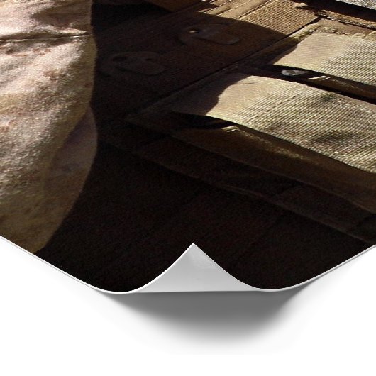 アフガニスタンのヘルマンド州の米海軍 ポスター (角)