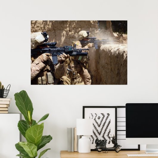 アフガニスタンのヘルマンド州の米海軍 ポスター (ホームオフィス)