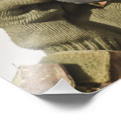 アフガニスタンの兵士が地平線を走査する フォトプリント            (角)