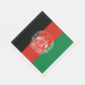 アフガニスタンの国旗 スタンダードランチョンナプキン (角)