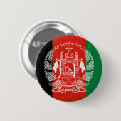 アフガニスタンの国旗 - 2013年採用 缶バッジ (正面&裏面)