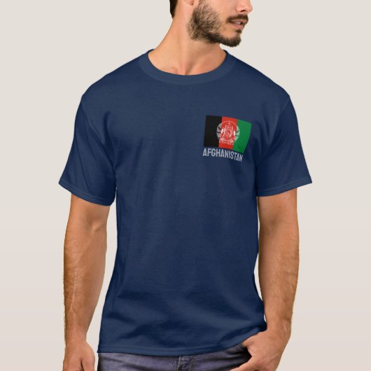 アフガニスタンの国旗 - 2013年採用 Tシャツ (正面)