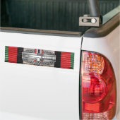 アフガニスタンの戦闘の行為のバッジのバンパーステッカー バンパーステッカー (トラック上)