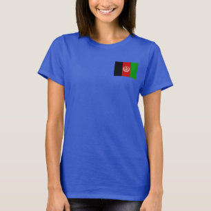 アフガニスタンの旗および地図dkのTシャツ Tシャツ