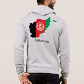 アフガニスタンの旗と国々 パーカ (裏面)