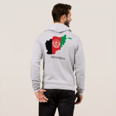 アフガニスタンの旗と国々 パーカ (裏面フル)