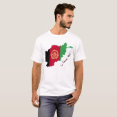 アフガニスタンの旗の国 Tシャツ (正面フル)