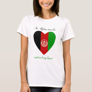 アフガニスタンの旗の恋人のTシャツ Tシャツ