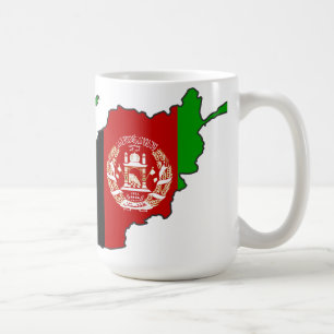アフガニスタンの旗 コーヒーマグカップ
