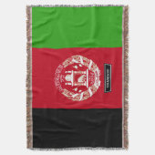 アフガニスタンの旗 スローブランケット (正面縦)