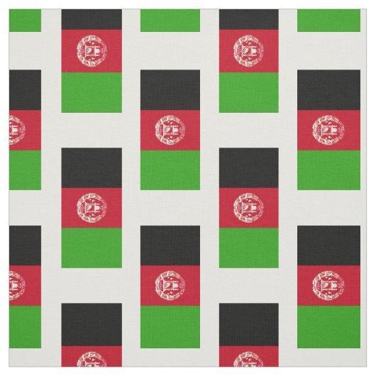 アフガニスタンの旗 ファブリック (見本)