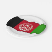 アフガニスタンの旗 ペーパープレート (アングル)