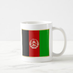 アフガニスタンの旗 + 地図のマグ コーヒーマグカップ