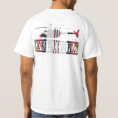 アフガニスタンの獣医OH-58D Kiowaの戦士のパイロットのワイシャツ Tシャツ (裏面)