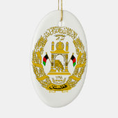 アフガニスタンの紋章付き外衣 セラミックオーナメント (右)