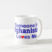 アフガニスタンの誰かは私を愛します コーヒーマグカップ (正面右)