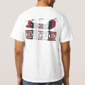 アフガニスタンの退役軍人CH-47のチヌックの乗組員責任者のワイシャツ Tシャツ (裏面)