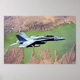 アフガニスタンのF-18。 ポスター