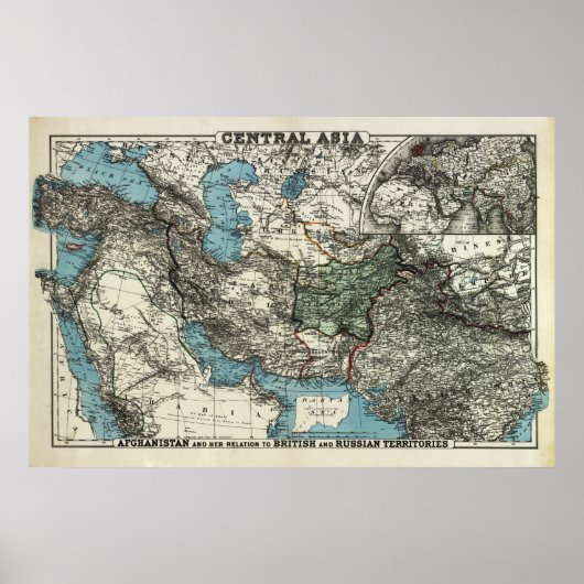 アフガニスタンロシアのの英領 ポスター (正面)