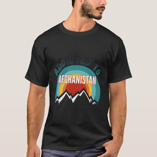 アフガニスタン中毒である Tシャツ (正面)