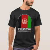 アフガニスタン国旗のエンブレム動揺してヴィンテージ Tシャツ (正面)