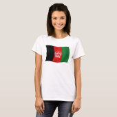 アフガニスタン国旗のシャツ Tシャツ (正面フル)