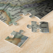 アフガニスタン国旗の地図 ジグソーパズル (側面)