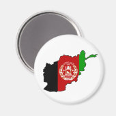 アフガニスタン国旗の地図 マグネット (正面/裏面)