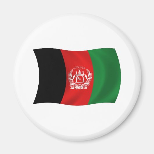 アフガニスタン国旗の磁石 マグネット (正面)