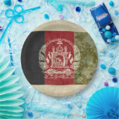 アフガニスタン国旗の紙プレート ペーパープレート (パーティー)