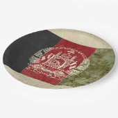 アフガニスタン国旗の紙プレート ペーパープレート (アングル)