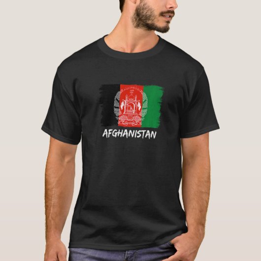 アフガニスタン国旗アフガニスタン1 Tシャツ (正面)