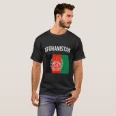 アフガニスタン国旗アフガニスタン Tシャツ (正面フル)