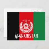 アフガニスタン国旗ポストカード ポストカード (正面/裏面)