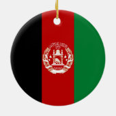 アフガニスタン国旗 セラミックオーナメント (裏面)