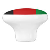 アフガニスタン国旗 セラミックノブ (側面)
