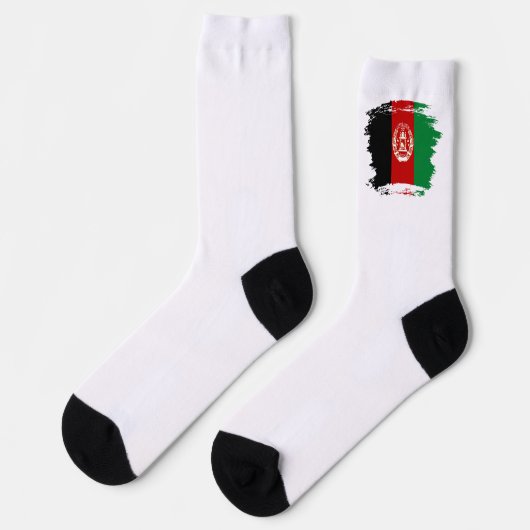 アフガニスタン国旗 ソックス (左)