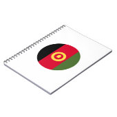 アフガニスタン国旗 ノートブック (左側)