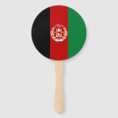 アフガニスタン国旗 ハンドファン (正面)