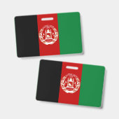 アフガニスタン国旗 バッジ (正面＆裏面)