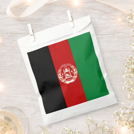 アフガニスタン国旗 フェイバーバッグ (クリップ留めされた状態)