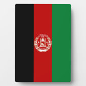 アフガニスタン国旗 フォトプラーク (正面)