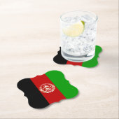 アフガニスタン国旗 ペーパーコースター (インサイチュ)