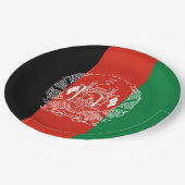 アフガニスタン国旗 ペーパープレート (アングル)