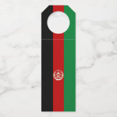 アフガニスタン国旗 ボトルネックタグ (裏面)