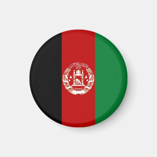 アフガニスタン国旗 マグネット (正面)
