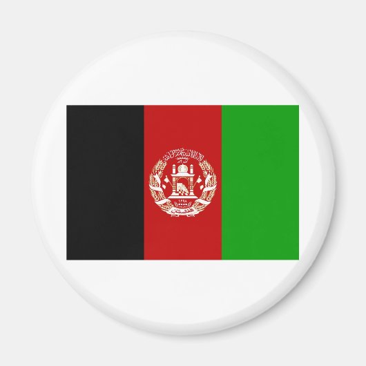 アフガニスタン国旗 マグネット (正面)