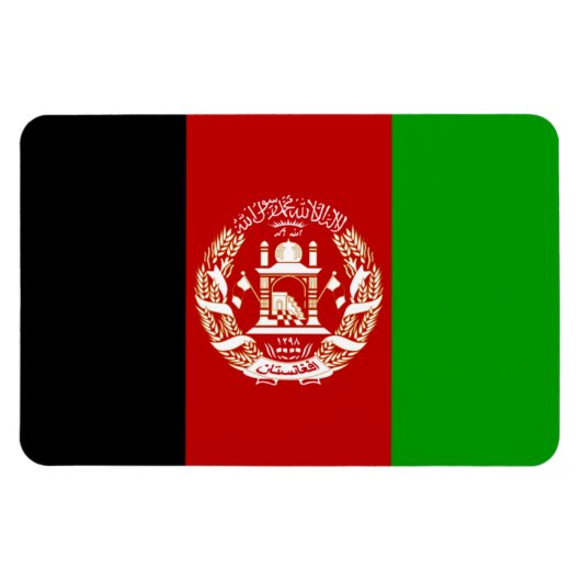 アフガニスタン国旗 マグネット (横)