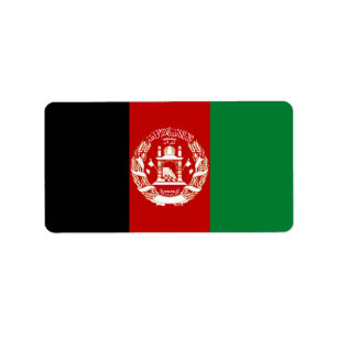 アフガニスタン国旗 ラベル